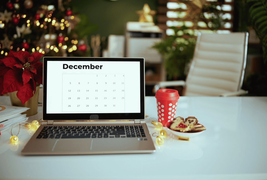préparer bureau noel