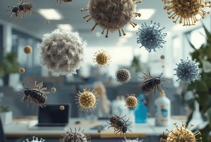 allergène au bureau