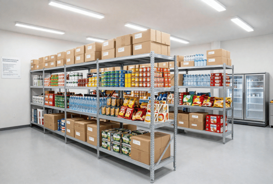 nettoyage zone de stockage alimentaire